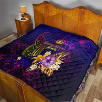 Northern Mariana Islands Quilt Whale Hibiscus Polynesian