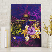 Marshall Islands Canvas Wall Art Whale Hibiscus Polynesian