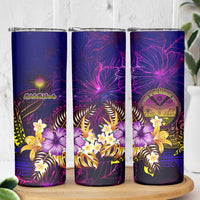 Marshall Islands Skinny Tumbler Whale Hibiscus Polynesian