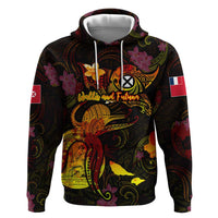 Wallis and Futuna Hoodie Octopus Plumeria Polynesian Tattoo