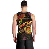 Wallis and Futuna Men Tank Top Octopus Plumeria Polynesian Tattoo