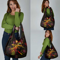 New Caledonia Grocery Bag Octopus Plumeria Polynesian Tattoo