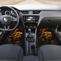 Tahiti French Polynesia Car Mats Octopus Plumeria Polynesian Tattoo