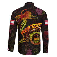 Tahiti French Polynesia Family Matching Tank Maxi Dress and Hawaiian Shirt Octopus Plumeria Polynesian Tattoo