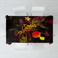 Tahiti French Polynesia Tablecloth Octopus Plumeria Polynesian Tattoo