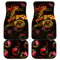 Cook Islands Car Mats Octopus Plumeria Polynesian Tattoo