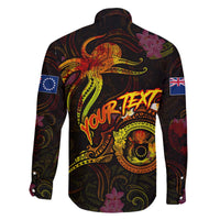 Cook Islands Family Matching Off The Shoulder Long Sleeve Dress and Hawaiian Shirt Octopus Plumeria Polynesian Tattoo DT02 - Polynesian Pride