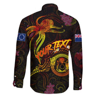 Cook Islands Family Matching Off Shoulder Maxi Dress and Hawaiian Shirt Octopus Plumeria Polynesian Tattoo