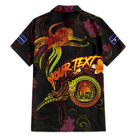 Nauru Family Matching Long Sleeve Bodycon Dress and Hawaiian Shirt Octopus Plumeria Polynesian Tattoo