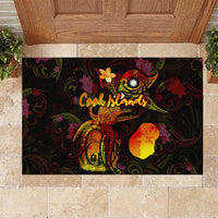 Nauru Rubber Doormat Octopus Plumeria Polynesian Tattoo