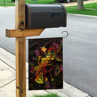 Tuvalu Garden Flag Octopus Plumeria Polynesian Tattoo