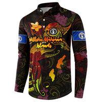 Northern Mariana Islands Button Sweatshirt Octopus Plumeria Polynesian Tattoo