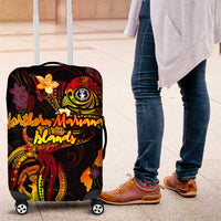 Northern Mariana Islands Luggage Cover Octopus Plumeria Polynesian Tattoo