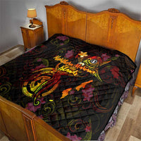 Northern Mariana Islands Quilt Octopus Plumeria Polynesian Tattoo