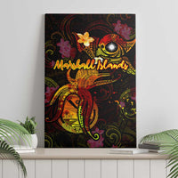 Marshall Islands Canvas Wall Art Octopus Plumeria Polynesian Tattoo