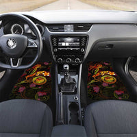 Marshall Islands Car Mats Octopus Plumeria Polynesian Tattoo