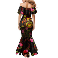 Marshall Islands Family Matching Mermaid Dress and Hawaiian Shirt Octopus Plumeria Polynesian Tattoo