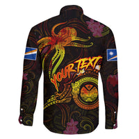 Marshall Islands Family Matching Off Shoulder Maxi Dress and Hawaiian Shirt Octopus Plumeria Polynesian Tattoo