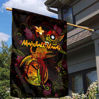 Marshall Islands Garden Flag Octopus Plumeria Polynesian Tattoo