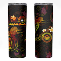 Marshall Islands Skinny Tumbler Octopus Plumeria Polynesian Tattoo