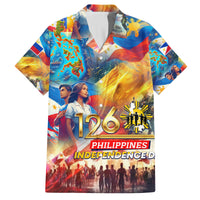 Custom The Philippines 126th Independence Anniversary Family Matching Puletasi and Hawaiian Shirt Art Style