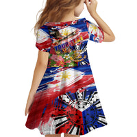Personalized Philippines Independence Day Family Matching Off Shoulder Short Dress and Hawaiian Shirt Polynesia Filipinas Eagle Hibiscus