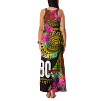 Personalised Vanuatu Independence Day 30 July Family Matching Tank Maxi Dress and Hawaiian Shirt Hibiscus Polynesian Pattern
