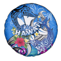 Aloha Hawaii Spare Tire Cover Dolphins and Fish Hook Hibiscus