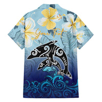 Mother And Baby Dolphins Hawaiian Shirt Hawaii Hibiscus