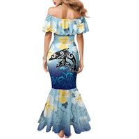 Mother And Baby Dolphins Mermaid Dress Hawaii Hibiscus DT02 - Polynesian Pride