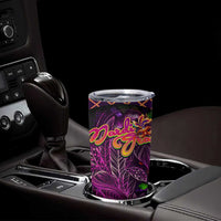 Happy Mardi Gras Tumbler Cup Mask Feather Colorfull