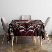 New Zealand Aotearoa Rugby Tablecloth Maori Fern Tattoo Art