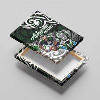 NZ Aotearoa Rugby Canvas Wall Art New Zealand Silver Fern