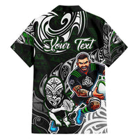 Personalized NZ Aotearoa Rugby Family Matching Off Shoulder Short Dress and Hawaiian Shirt New Zealand Silver Fern DT02 - Polynesian Pride