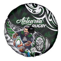 NZ Aotearoa Rugby Spare Tire Cover New Zealand Silver Fern
