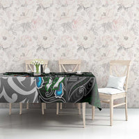 NZ Aotearoa Rugby Tablecloth New Zealand Silver Fern