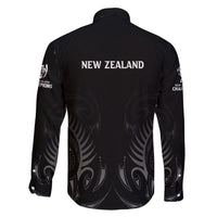 New Zealand Family Matching Short Sleeve Bodycon Dress and Hawaiian Shirt Rugby 2023 Champions Black DT02 - Polynesian Pride