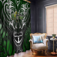 Warriors Maori Darts Window Curtain New Zealand Darts Silver Fern