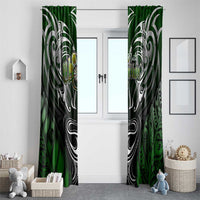 Warriors Maori Darts Window Curtain New Zealand Darts Silver Fern
