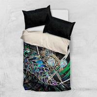 New Zealand Darts Bedding Set NZ Paua Shell Maori Fern