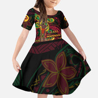 Custom Vanuatu 45th Independence Anniversary Family Matching Summer Maxi Dress and Hawaiian Shirt Flower Melanesian Namele Turtle - Polynesian Pride