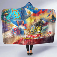 The Philippines 126th Independence Anniversary Hooded Blanket Art Style - Polynesian Pride
