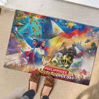 The Philippines 126th Independence Anniversary Rubber Doormat Art Style - Polynesian Pride