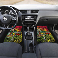 Personalized Vanuatu 45th Independence Anniversary Car Mats Melanesian Pattern Reggae - Polynesian Pride