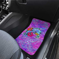 Dolphin Polynesia Car Mats Hibiscus Tropical Wave - Purple Vibes