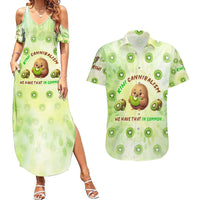 Kiwi Cannibalism Couples Matching Summer Maxi Dress and Hawaiian Shirt New Zealand Kiwi Cute Bird Funny DT02 Green - Polynesian Pride