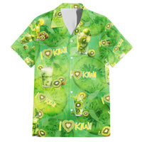 I Love Kiwi Family Matching Short Sleeve Bodycon Dress and Hawaiian Shirt New Zealand Kiwi Fruit Summer Cocktail DT02 Dad's Shirt - Short Sleeve Green - Polynesian Pride