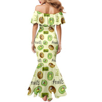 Kiwi Cute Humorous Family Matching Mermaid Dress and Hawaiian Shirt New Zealand Fruit DT02 - Polynesian Pride
