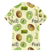 Kiwi Cute Humorous Family Matching Tank Maxi Dress and Hawaiian Shirt New Zealand Fruit