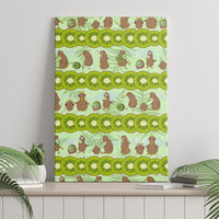 New Zealand Kiwi Fruit Witty Kiwi Bird Canvas Wall Art